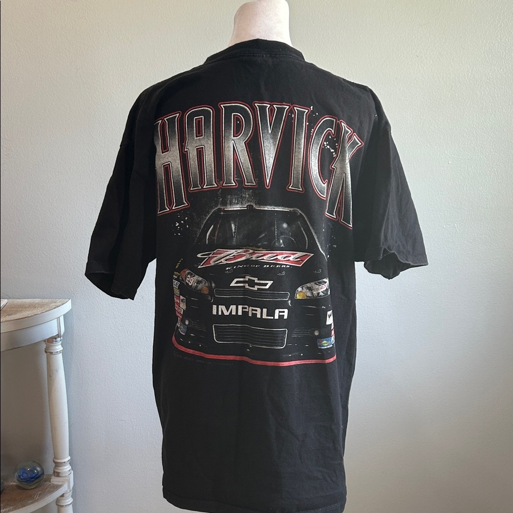 [Chase Authentics] Black Harvick Racing T-Shirt - Size Large